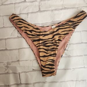 NWOT- aerie Zebra Cheeky Swim Bottoms